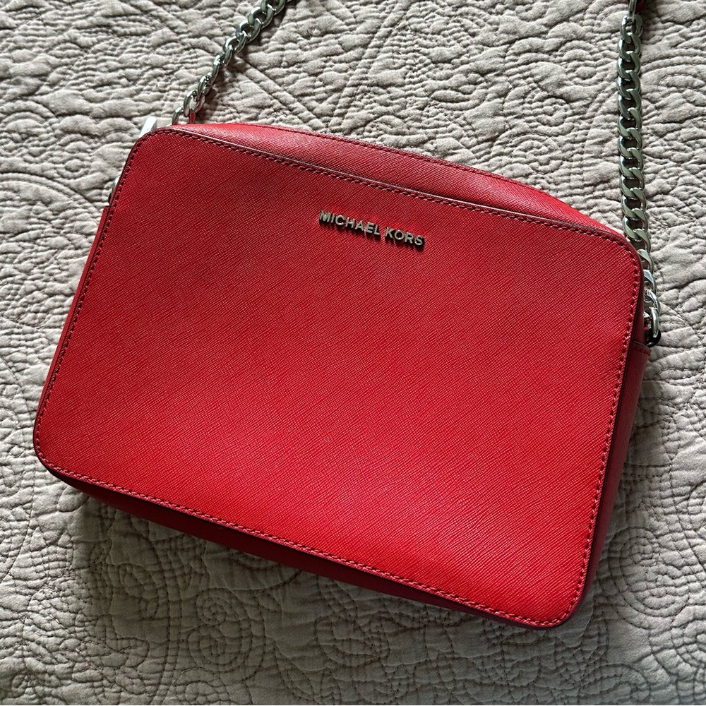 Michael Kors Red Crossbody Bag